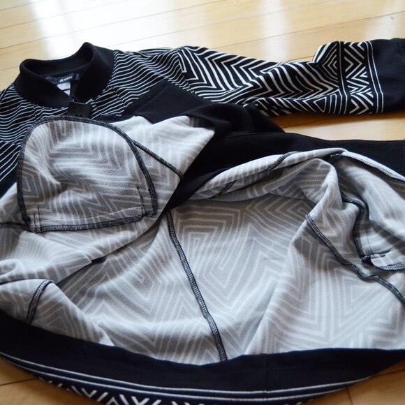 Ali Miles Black White Babydoll Jacket Size XL - Picture 7 of 11